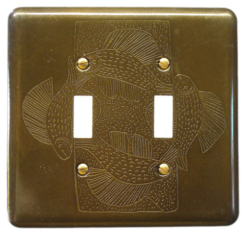 Etched Dbl. Brass Fish