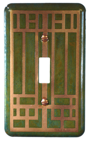 Etched Single Copper Verde Frank