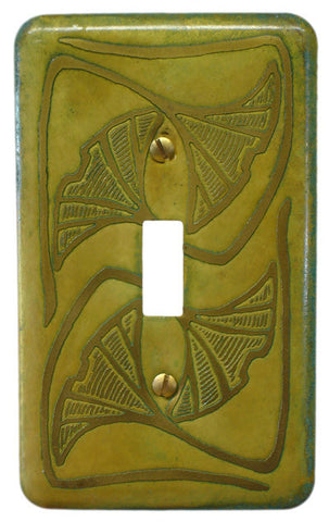 Etched Single Brass Verde Gingko