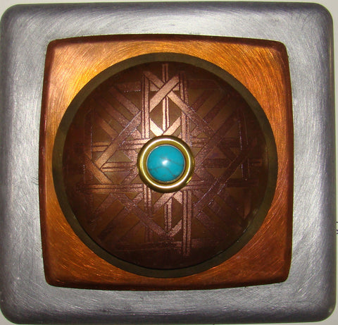 Haiku Doorbell Aluminum W/ Copper Crystal