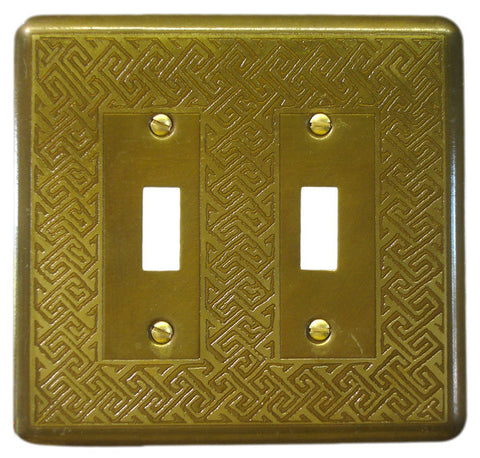 Etched Dbl. Brass Greek Key