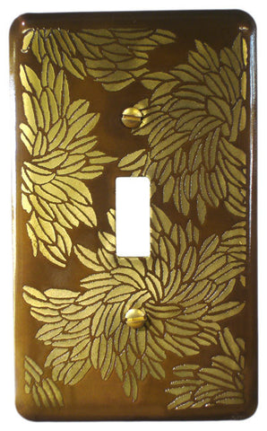 Etched Single Brass Flora