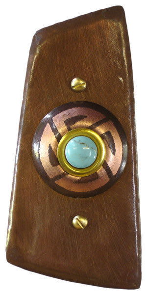 Doorbell Asymmetric Copper Maze w/Turquoise
